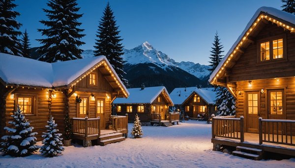 Chalets et villas incontournables pour des vacances de noël
